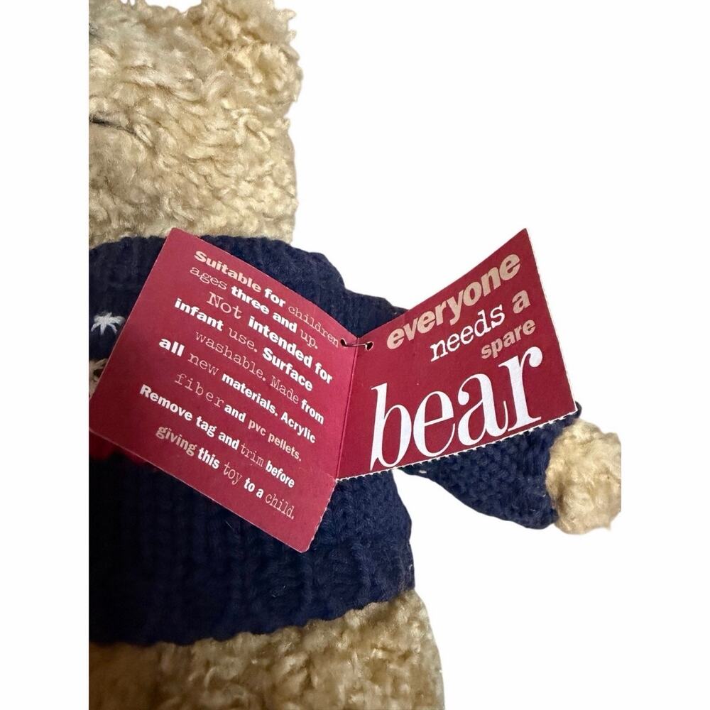 VTG 1990 The Limited Teddy Bear Plush Americana USA Flag Sweater Stuffed Animal - Picture 7 of 13